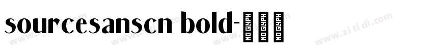 sourcesanscn bold字体转换
